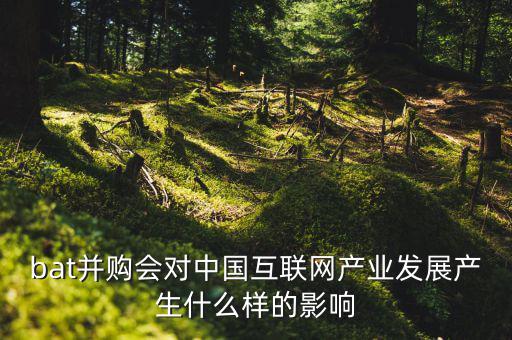 bat并購會(huì)對(duì)中國(guó)互聯(lián)網(wǎng)產(chǎn)業(yè)發(fā)展產(chǎn)生什么樣的影響