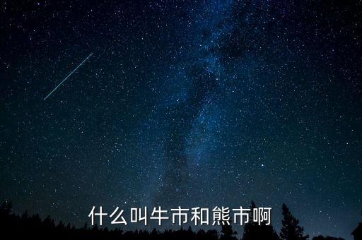 熊市和牛市是什么意思，什么叫牛市和熊市啊