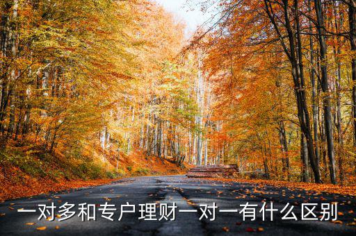 一對多和專戶理財(cái)一對一有什么區(qū)別