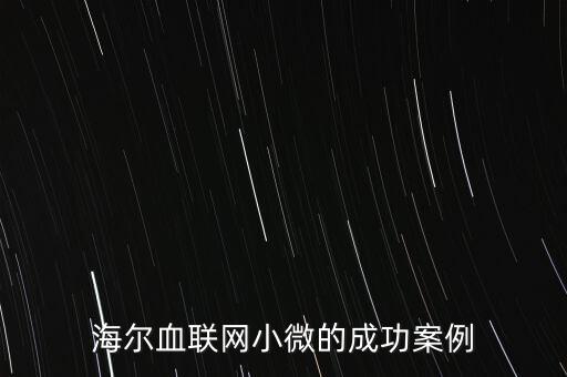 什么海爾小微，海爾小微公司簽合同沒有海爾倆字