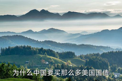 中國為什么美國國債，為什么中國一定要購買美國國債