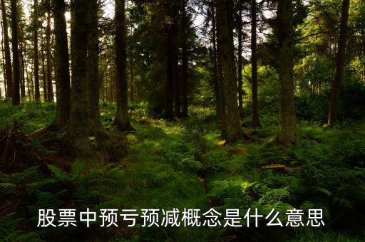 預(yù)虧預(yù)減什么意思，股票中預(yù)虧預(yù)減概念是什么意思