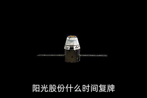 陽光股份什么時間復牌