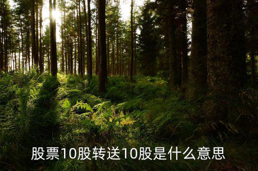 十股轉(zhuǎn)贈十股是什么意思，股票10股轉(zhuǎn)送10股是什么意思