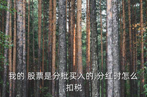 股票扣稅怎么扣,股票紅利稅根據(jù)持股時(shí)間長短征收