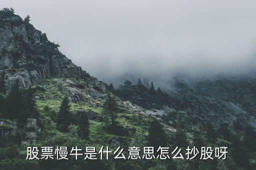 慢牛走勢(shì)是什么意思，股票慢牛是什么意思怎么抄股呀