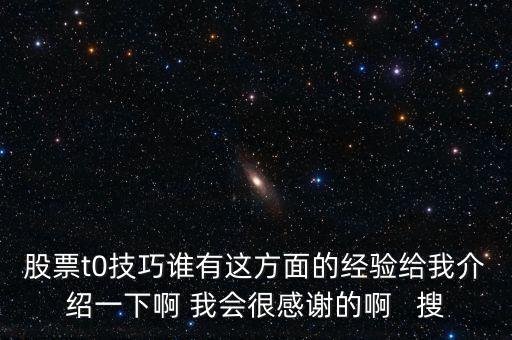 1操0的有什么技巧，股票t0技巧誰有這方面的經(jīng)驗(yàn)給我介紹一下啊 我會(huì)很感謝的啊   搜