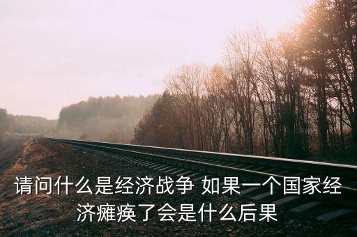 請問什么是經濟戰(zhàn)爭 如果一個國家經濟癱瘓了會是什么后果