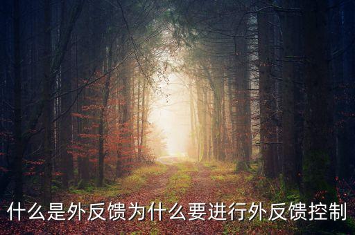 什么是機械外反饋，什么是外反饋為什么要進行外反饋控制