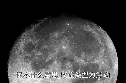 什么叫保本浮動(dòng)收益，什么是保本浮動(dòng)收益型