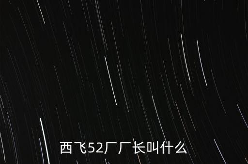 西飛廠(chǎng)長(zhǎng)是什么級(jí)別，西飛52廠(chǎng)廠(chǎng)長(zhǎng)叫什么