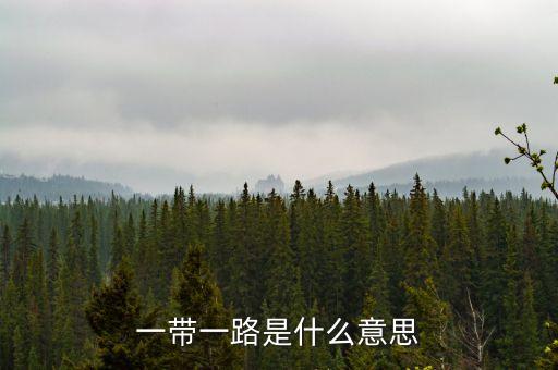 一帶一路指什么，一帶一路指什么意思