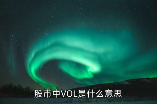 股票vol什么意思，vol股市中代表什么
