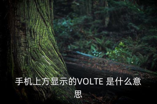 手機(jī)volte是什么意思，手機(jī)上方顯示的VOLTE 是什么意思