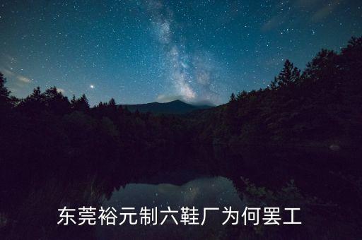 東莞裕元為什么罷工，東莞裕元制六鞋廠為何罷工