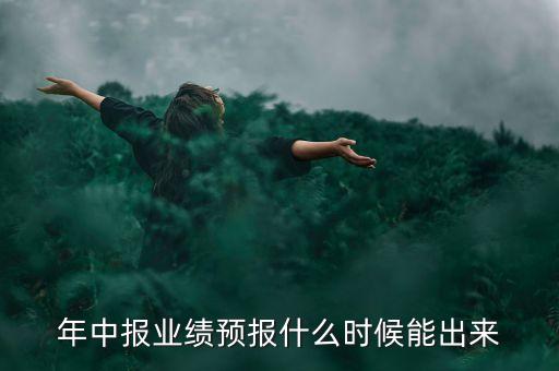 年中報(bào)業(yè)績(jī)預(yù)報(bào)什么時(shí)候能出來
