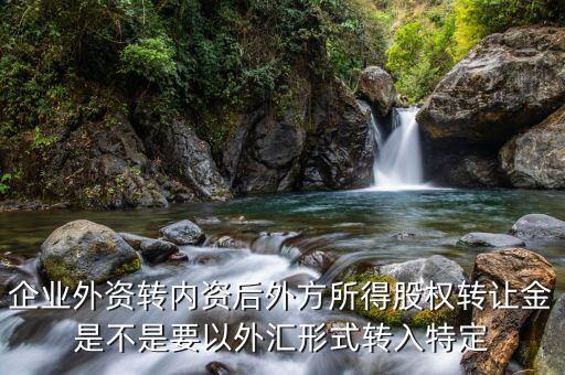 收購外方股權需要開什么賬戶，企業(yè)外資轉內(nèi)資后外方所得股權轉讓金是不是要以外匯形式轉入特定