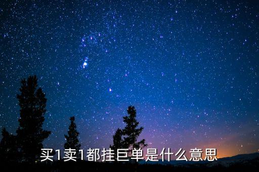 股票巨單放賣一價是什么意思，股票開盤跌停 有180萬手超大單在賣一什么意思