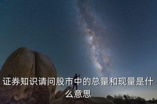 股票中總量是什么意思，股票總量是什么意思