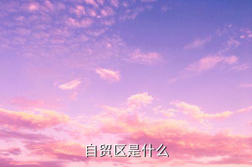 自貿區(qū)是什么，什么叫自貿區(qū)