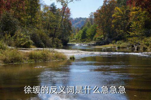 徐緩是什么意思，徐緩的反義詞是什么急急急