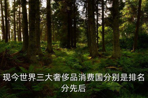 中國人在海外什么國家購買奢侈品，現(xiàn)今世界三大奢侈品消費(fèi)國分別是排名分先后