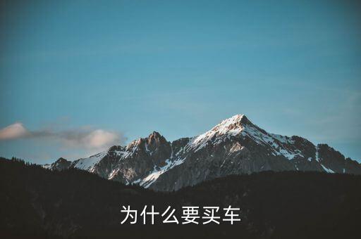 小家庭為什么要買車，為什么要買車