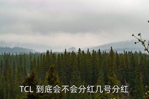 tcl什么時(shí)候分紅，TCL 到底會(huì)不會(huì)分紅幾號(hào)分紅