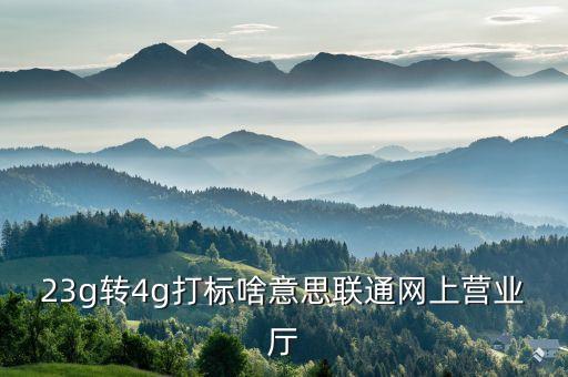 4g固網(wǎng)打標什么意思，請問聯(lián)通4G固網(wǎng)打標這是什么意思今天上午去營業(yè)廳變更了套餐