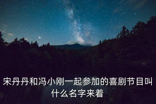 宋丹丹馮小剛的評委節(jié)目是什么，歡樂喜劇人評委都有誰