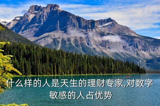 什么樣的人是天生的理財(cái)專(zhuān)家,對(duì)數(shù)字 敏感的人占優(yōu)勢(shì)