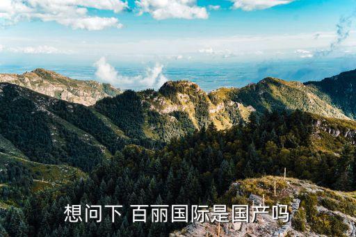 想問(wèn)下 百麗國(guó)際是國(guó)產(chǎn)嗎