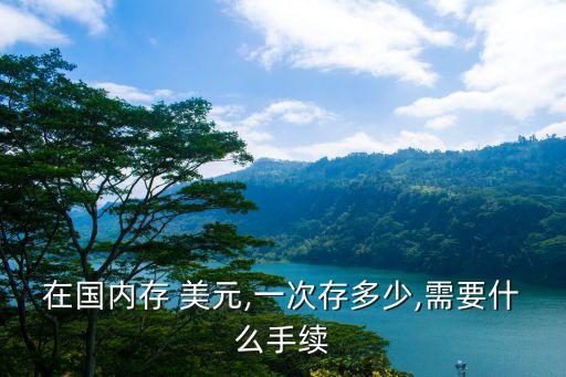 美元現鈔存入銀行