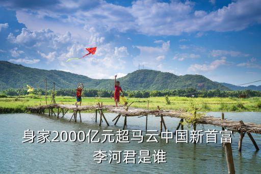 身家2000億元超馬云中國(guó)新首富 李河君是誰
