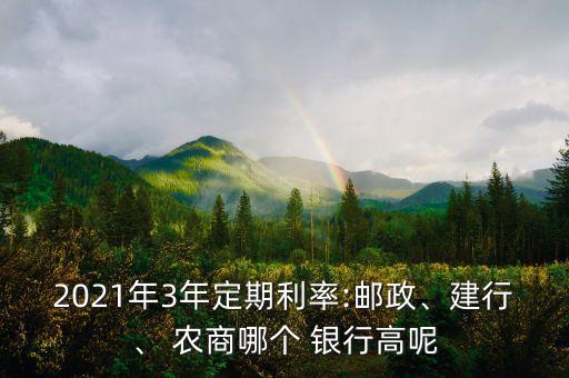 2021年3年定期利率:郵政、建行、 農(nóng)商哪個 銀行高呢