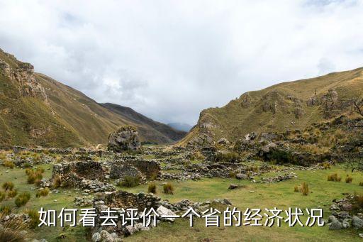 如何看去評價一個省的經(jīng)濟(jì)狀況