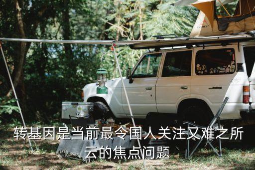  轉基因是當前最令國人關注又難之所云的焦點問題