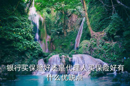  銀行買保險(xiǎn)好還是代理人買保險(xiǎn)好有什么優(yōu)缺點(diǎn)