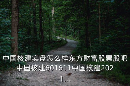 中國核建實(shí)盤怎么樣?xùn)|方財富股票股吧中國核建601611中國核建2021...