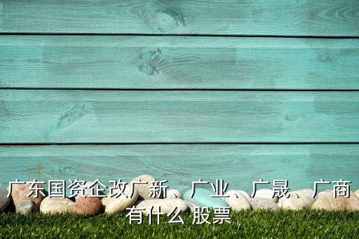 廣東國(guó)資企改廣新、廣業(yè)、廣晟、廣商有什么 股票