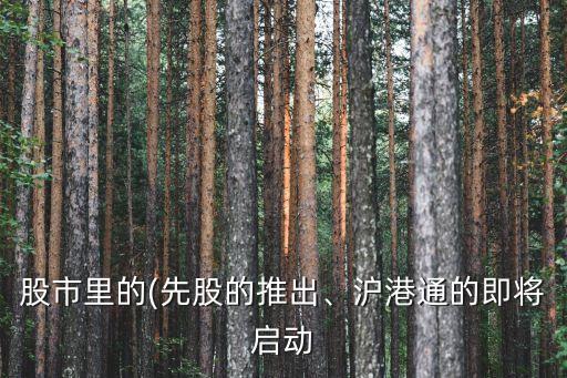 股市里的(先股的推出、滬港通的即將啟動