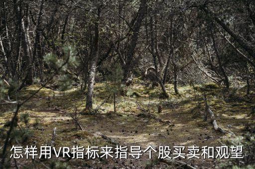 怎樣用VR指標來指導(dǎo)個股買賣和觀望