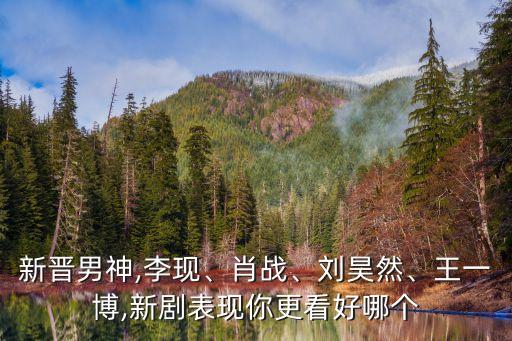 新晉男神,李現(xiàn)、肖戰(zhàn)、劉昊然、王一博,新劇表現(xiàn)你更看好哪個