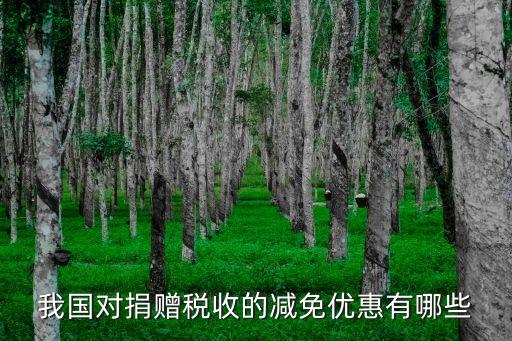 我國對(duì)捐贈(zèng)稅收的減免優(yōu)惠有哪些