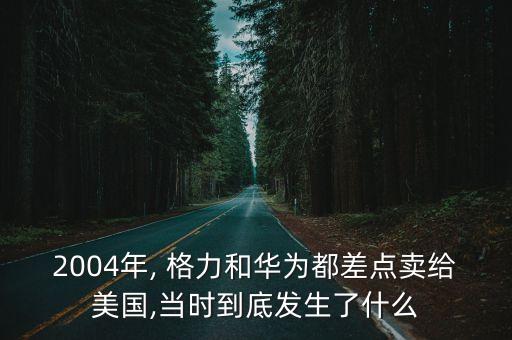 2004年, 格力和華為都差點(diǎn)賣(mài)給美國(guó),當(dāng)時(shí)到底發(fā)生了什么