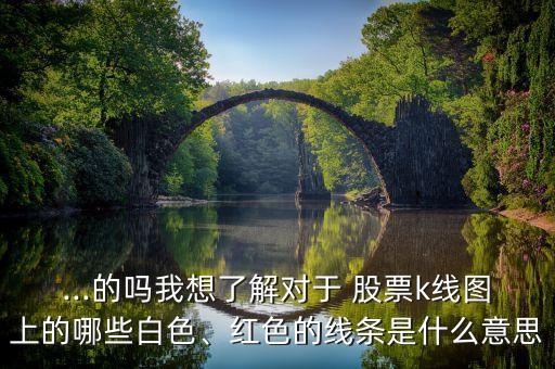 ...的嗎我想了解對于 股票k線圖上的哪些白色、紅色的線條是什么意思