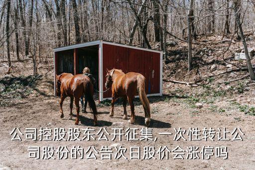 公司控股股東公開征集,一次性轉(zhuǎn)讓公司股份的公告次日股價(jià)會漲停嗎