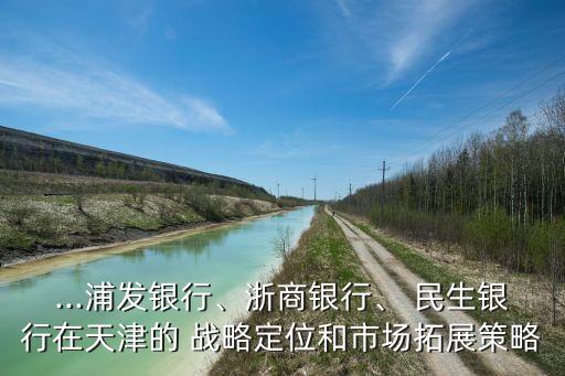 ...浦發(fā)銀行、浙商銀行、 民生銀行在天津的 戰(zhàn)略定位和市場拓展策略