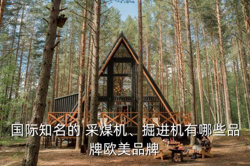 國際知名的 采煤機、掘進(jìn)機有哪些品牌歐美品牌