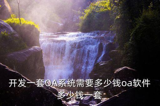 開(kāi)發(fā)一套OA系統(tǒng)需要多少錢oa軟件多少錢一套